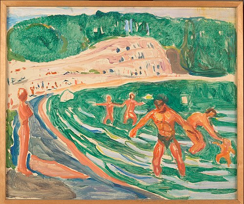 Beach, 1940, Edvard Munch