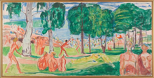 Beach, 1940, Edvard Munch