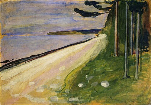 Plage à Åsgårdstrand, 1895, Edvard Munch