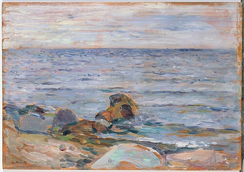 Paysage de plage, 1889, Edvard Munch