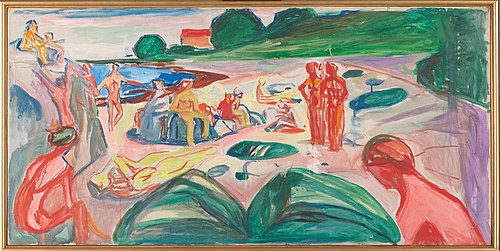 Beach Scene, 1940, Edvard Munch