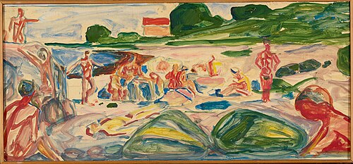 Beach Scene, 1940, Edvard Munch