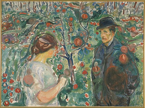 Beneath the Red Apples, 1913, Edvard Munch