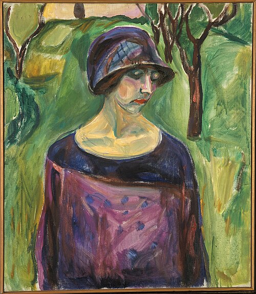 Birgit Prestøe in the Garden, 1924, Edvard Munch