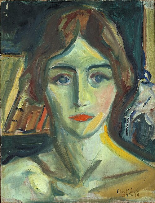 Birgit Prestøe, Portrait Study, 1924, Edvard Munch