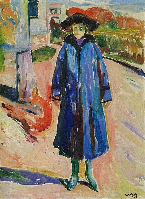 Blouson bleu au soleil, 1922, Edvard Munch