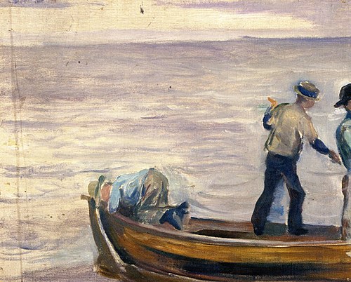Boat with Three Boys, 1886, Edvard Munch