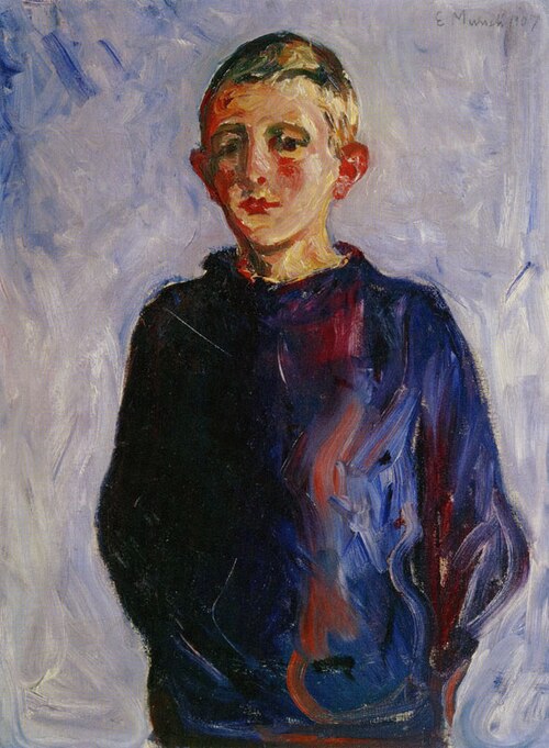Garçon de Warnemünde, 1907, Edvard Munch