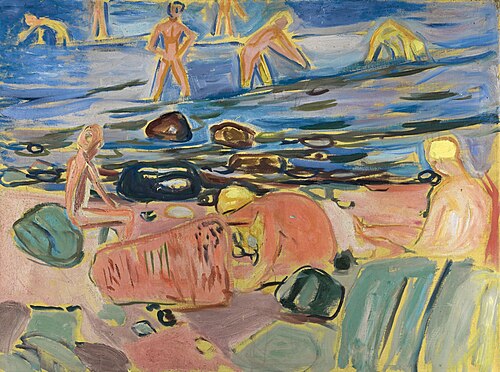 Garçons se baignant, 1932, Edvard Munch