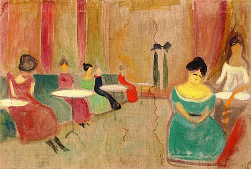Brothel Scene, 1897, Edvard Munch