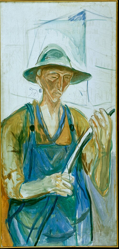 Building Worker, 1929, Edvard Munch