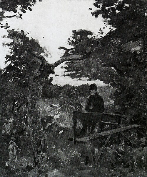 À la table du jardin, 1882, Edvard Munch