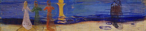 À la mer, 1906, Edvard Munch