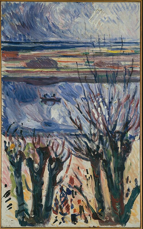 Canal in Warnemünde, 1908, Edvard Munch