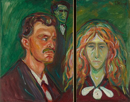 Caricature Portrait of Tulla Larsen, 1905, Edvard Munch