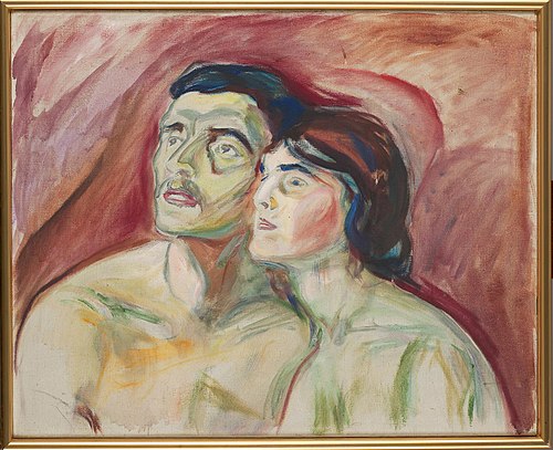 Cheek to Cheek, 1919, Edvard Munch