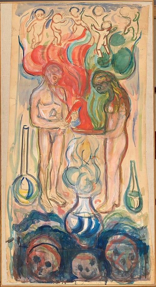 Chimie, 1909, Edvard Munch