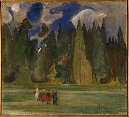 Children in the Forest, 1901, Edvard Munch