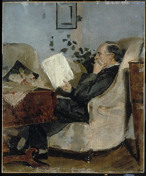 Christian Munch on the Couch, 1881, Edvard Munch
