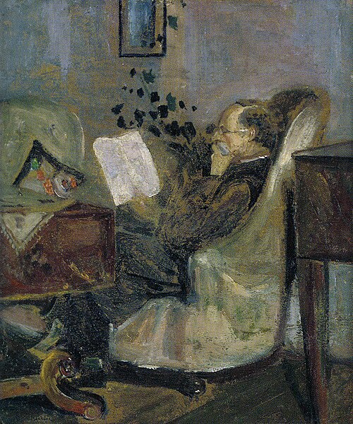 Christian Munch sur le canapé, 1881, Edvard Munch