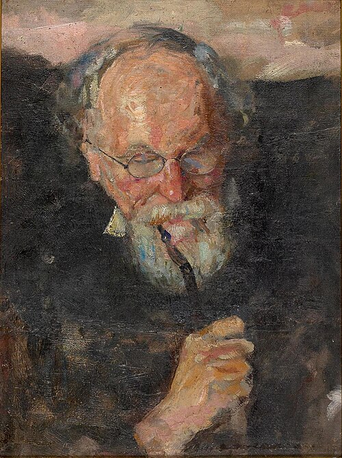 Christian Munch with Pipe, 1885, Edvard Munch