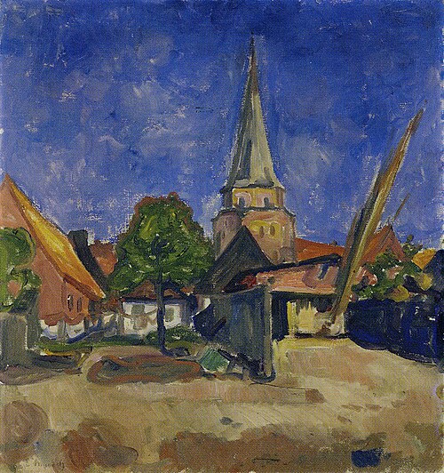 Église à Travemünde, 1903, Edvard Munch