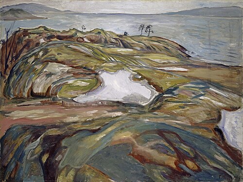 Paysage côtier, 1918, Edvard Munch
