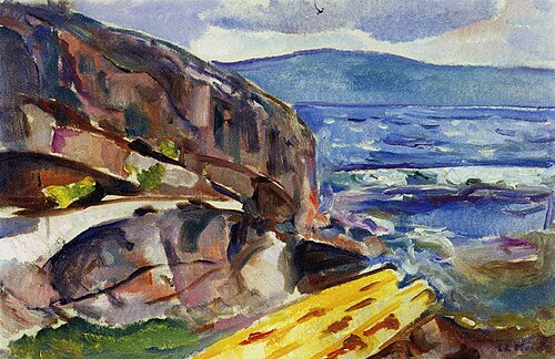 Paysage côtier de Hvitsten, 1915, Edvard Munch