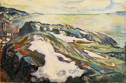 Paysage côtier de Hvitsten, 1915, Edvard Munch