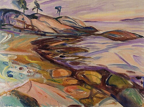Paysage côtier de Hvitsten, 1916, Edvard Munch
