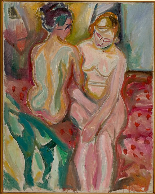 Conversation, 1917, Edvard Munch
