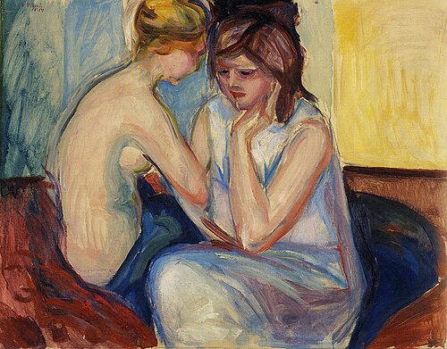 Conversation, 1917, Edvard Munch
