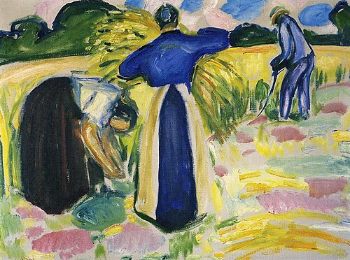 Récolte du maïs, 1917, Edvard Munch