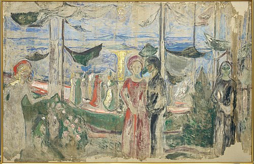 Dance on the Beach, 1921, Edvard Munch
