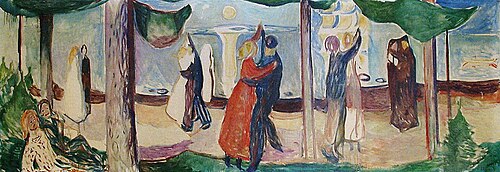 Danse sur la plage (Frise de Freia VII), 1922, Edvard Munch