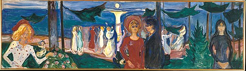Dance on the Beach (The Linde Frieze), 1904, Edvard Munch