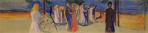 Danse sur la plage (Frinse Reinhardt), 1906, Edvard Munch