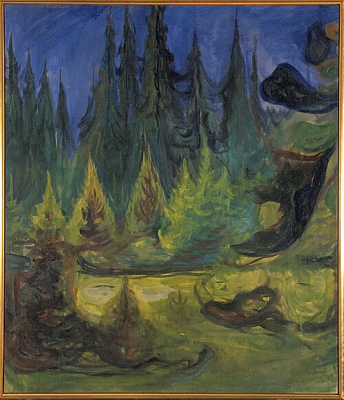 Dark Spruce Forest, 2000, Edvard Munch