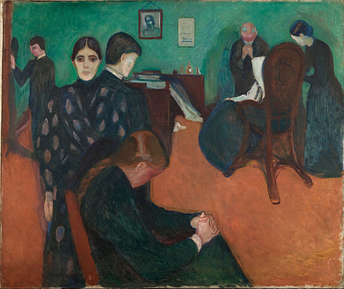 Death in the Sickroom, 1893, Edvard Munch