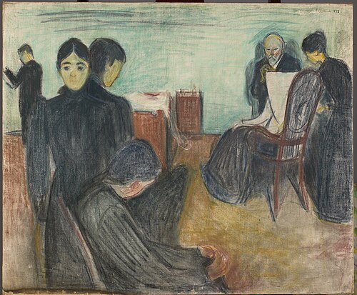 Death in the Sickroom, 1893, Edvard Munch