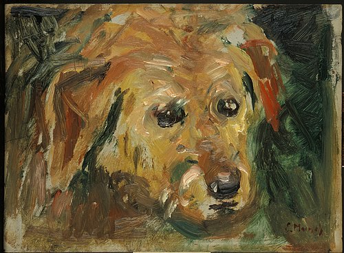 Visage de chien, 1927, Edvard Munch