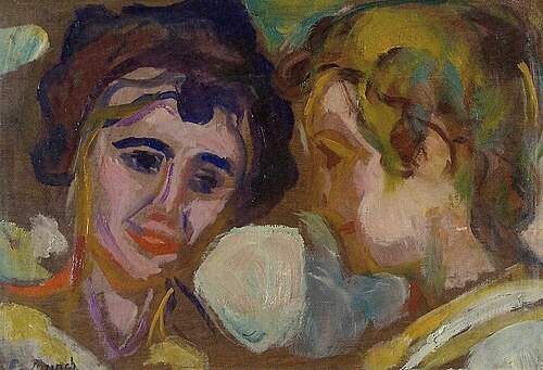 Double portrait, 1918, Edvard Munch