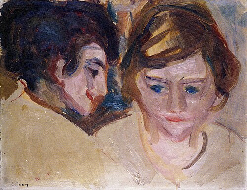 Double portrait, 1918, Edvard Munch