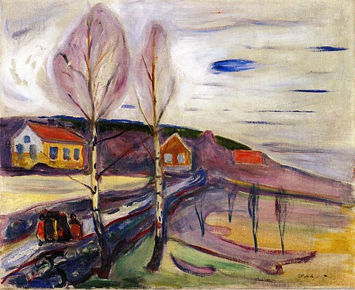 Début de printemps à Åsgårdstrand, 1905, Edvard Munch
