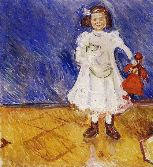 Edmute Esche à la poupée, 1905, Edvard Munch