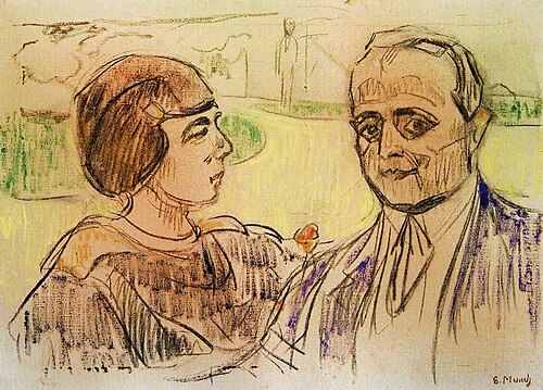Elsa et Curt Glaser, 1913, Edvard Munch