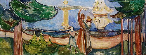 Adieu (Frise de Freia III), 1922, Edvard Munch