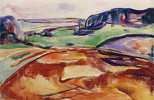 Champs en mars, 1916, Edvard Munch