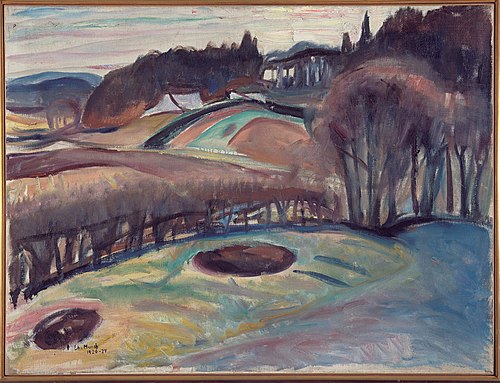 Champs au printemps, 1920, Edvard Munch