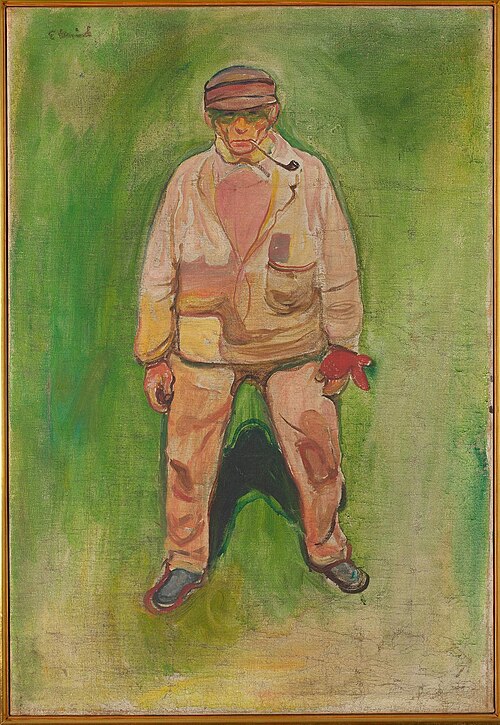 Pêcheur sur une prairie verte, 1902, Edvard Munch